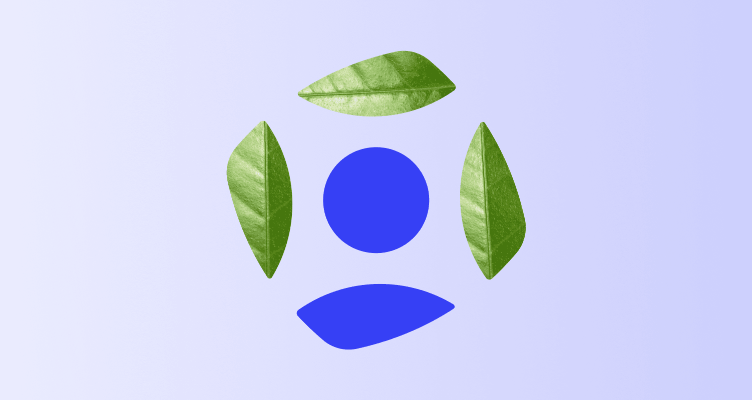Onfido logo using leaves to mark Earth Day 2023