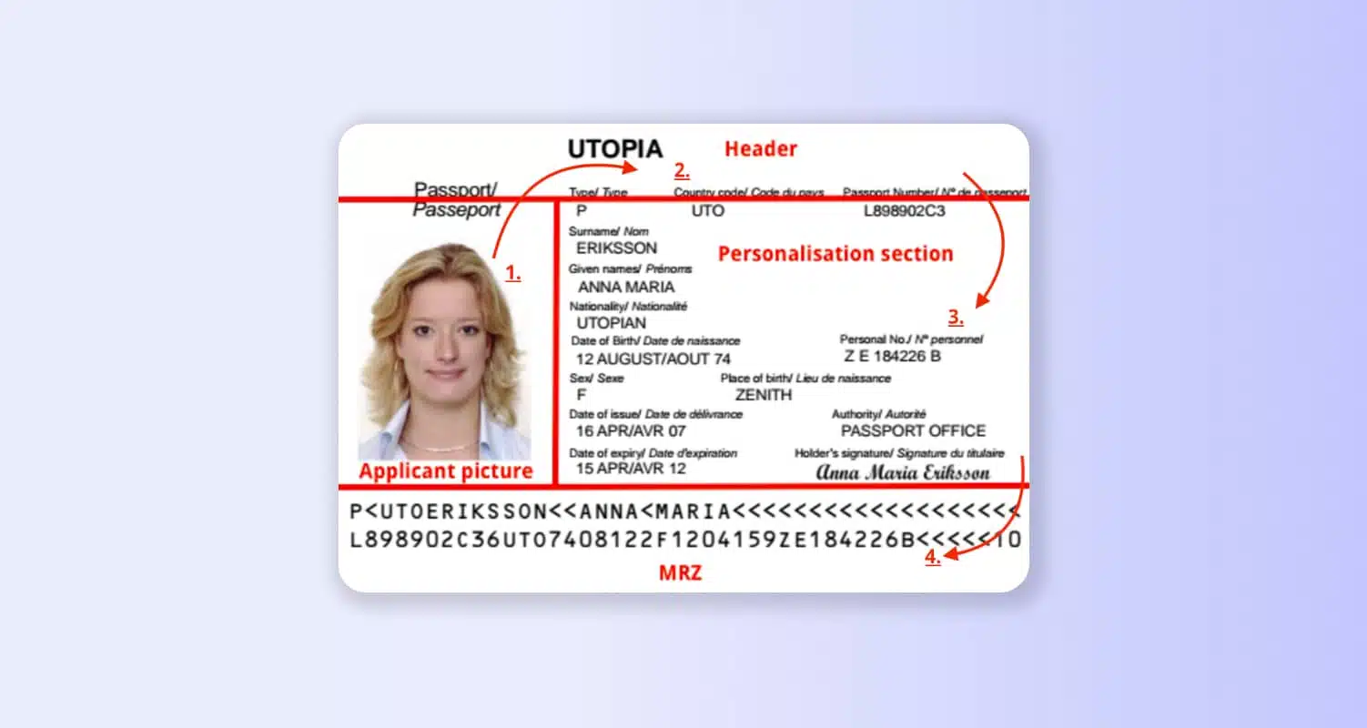 Image of scanned license