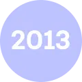 Circle with 2013 inside