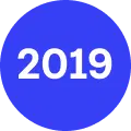 Circle with 2019 inside