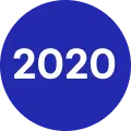Circle with 2020 inside