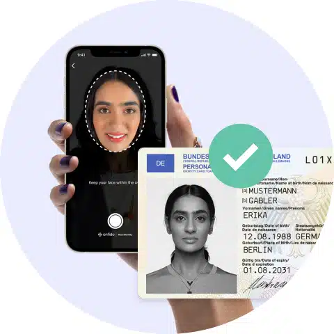 Image of phone and ID verification