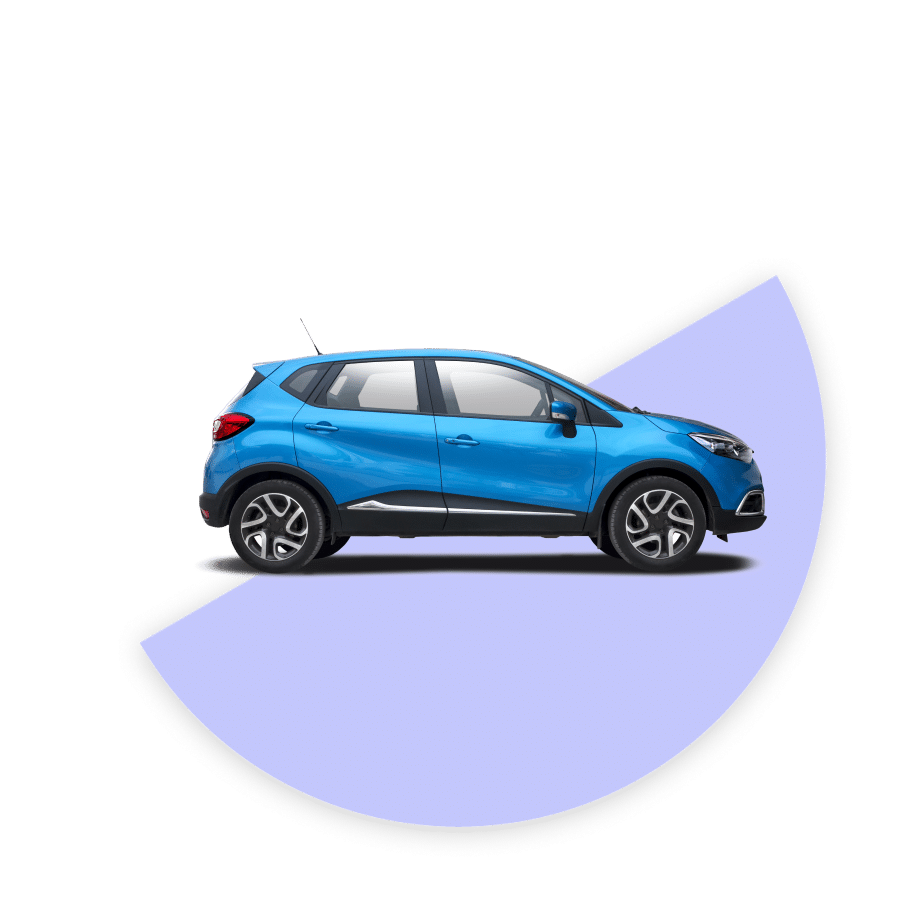 image of blue car