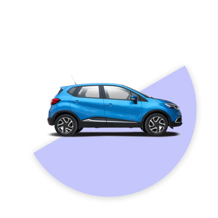 image of blue car