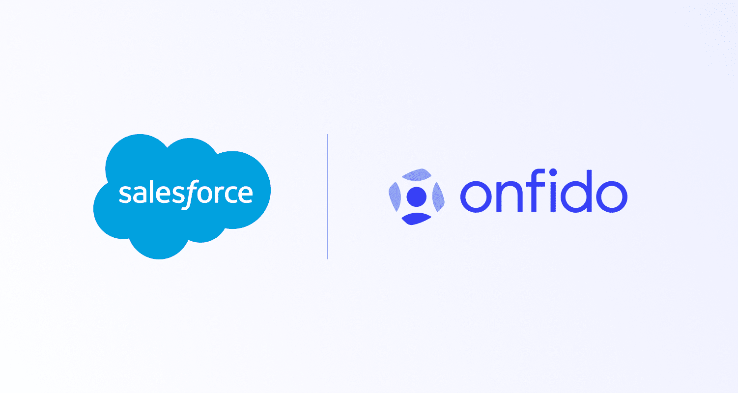 Salesforce and Onfido logos