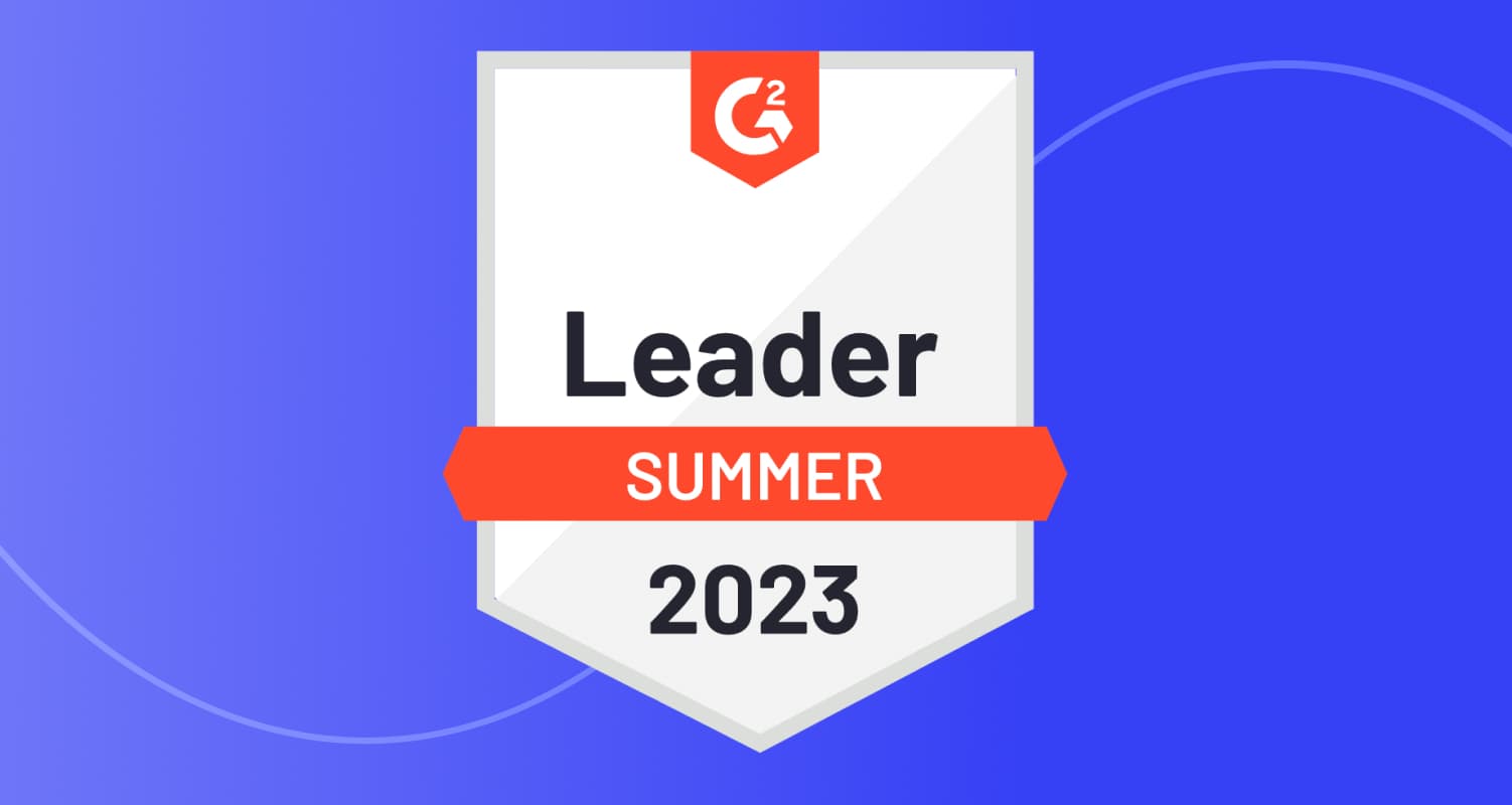 G2 Summer 2023 Leader banner