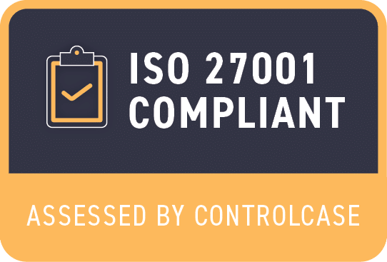ControlCase ISO 27001 Compliant Certification Sticker